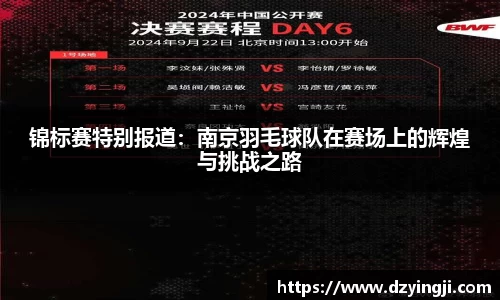 锦标赛特别报道：南京羽毛球队在赛场上的辉煌与挑战之路
